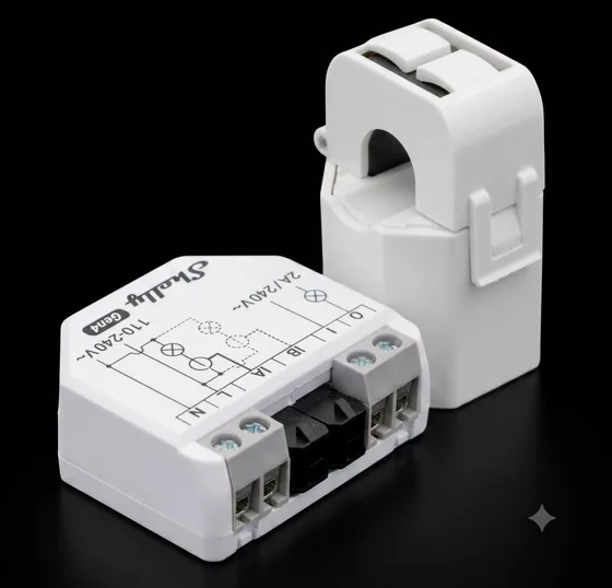 Shelly EM Gen3 compact avec pince ampèremétrique